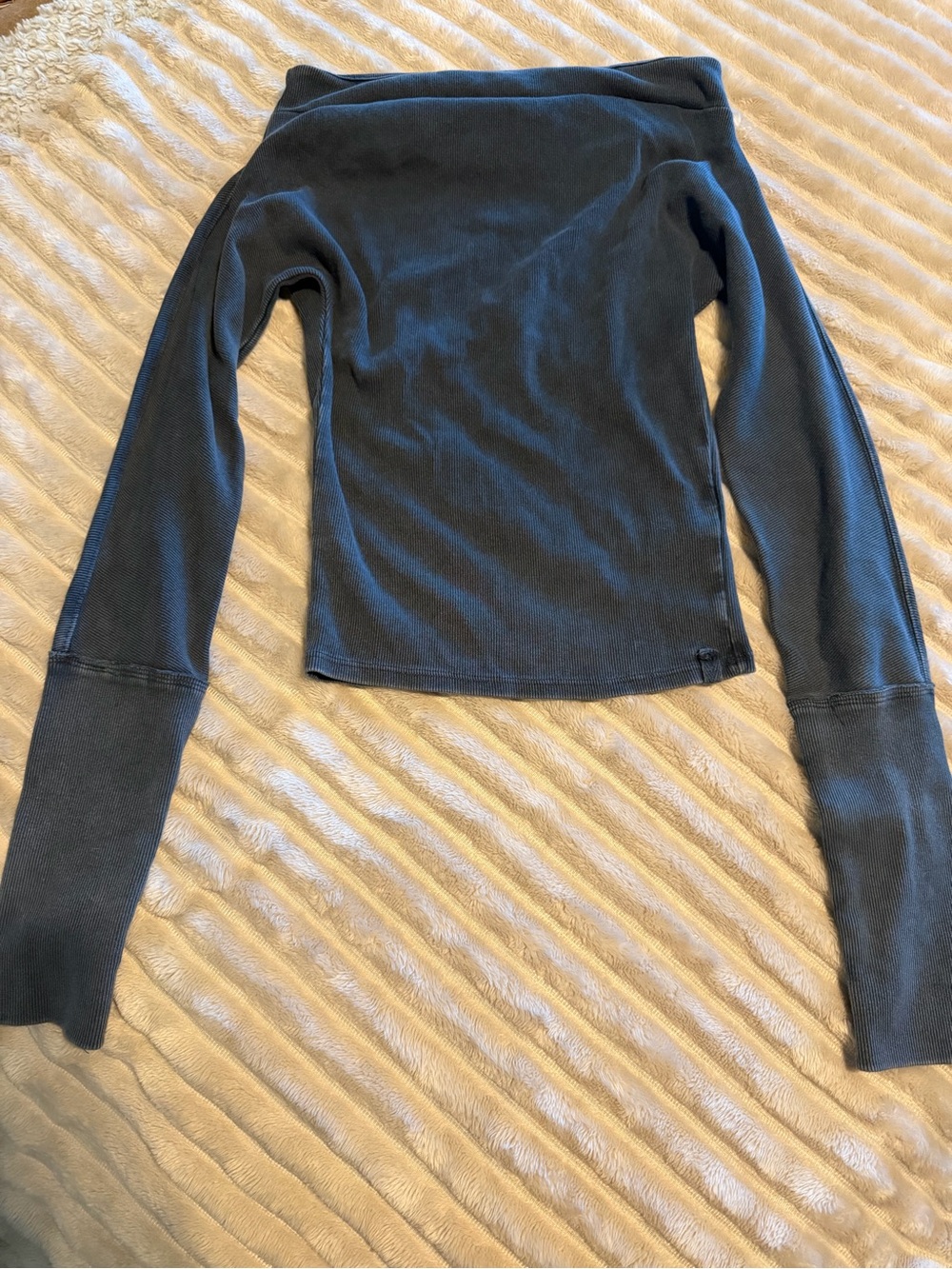 Free People Off-the-Shoulder Ribbed Sweater - Picture 2 of 4